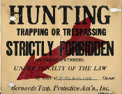 No Hunting Sign